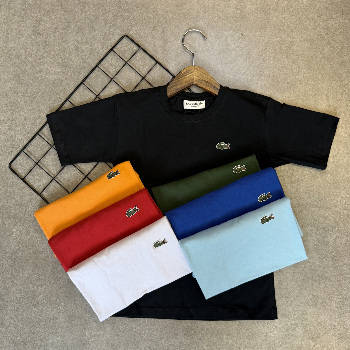 Camiseta Infantil Lacoste Algodão Pima Manga Curta