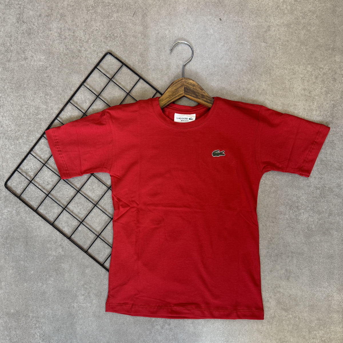 Camiseta Infantil Lacoste Algodão Pima Manga Curta