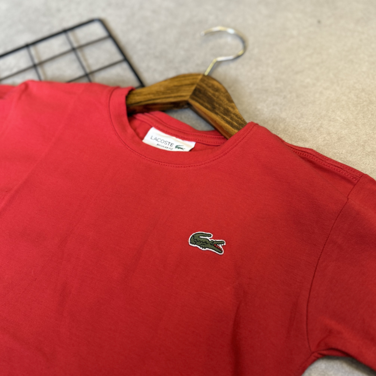 Camiseta Infantil Lacoste Algodão Pima Manga Curta