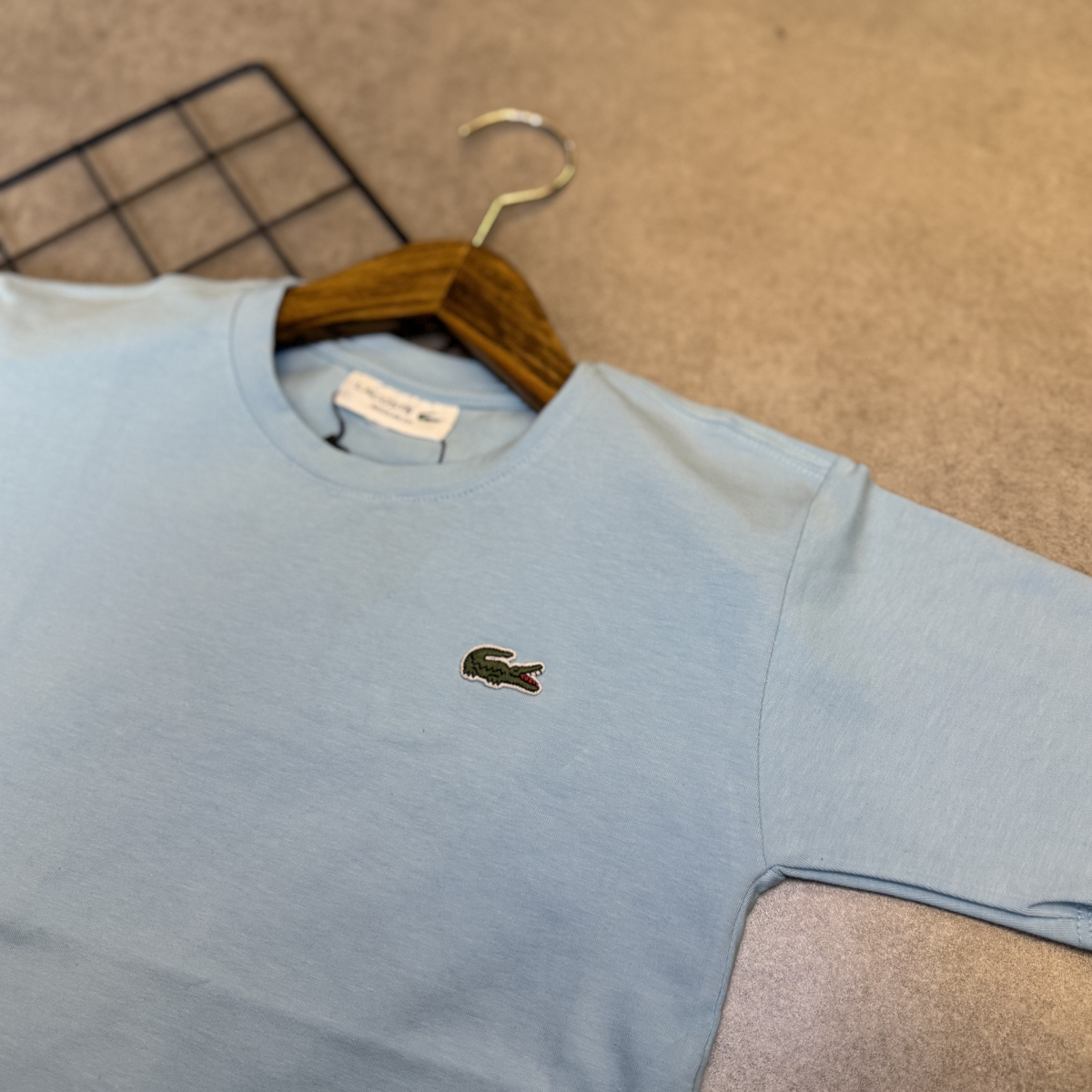 Camiseta Infantil Lacoste Algodão Pima Manga Curta