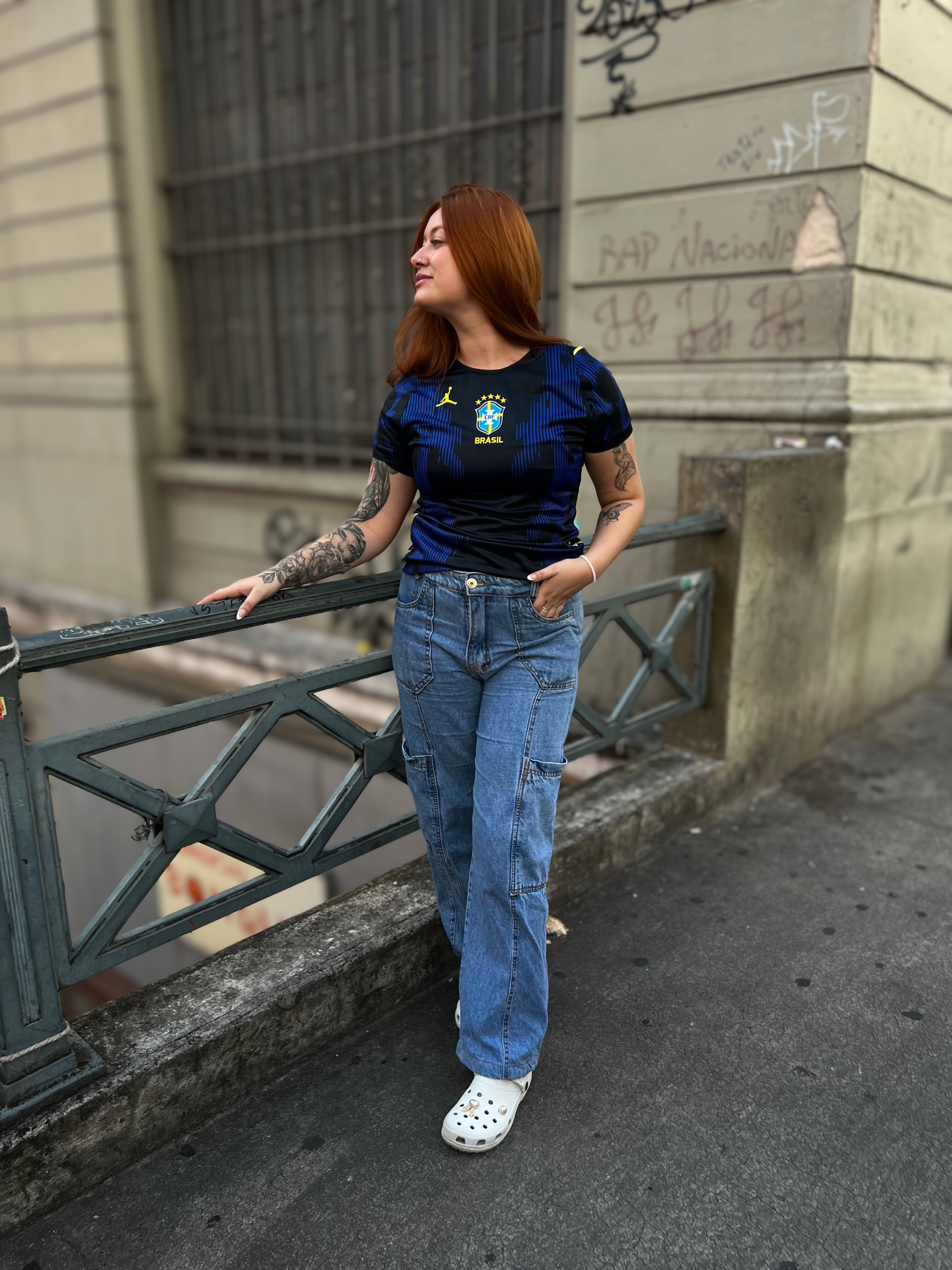 Camisa Feminina Brasil Jordan