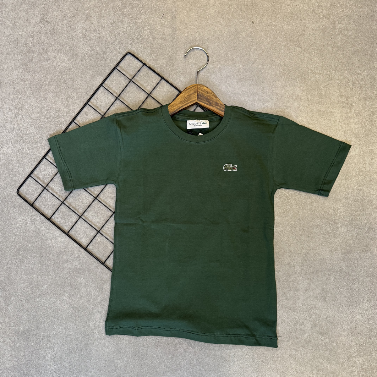 Camiseta Infantil Lacoste Algodão Pima Manga Curta