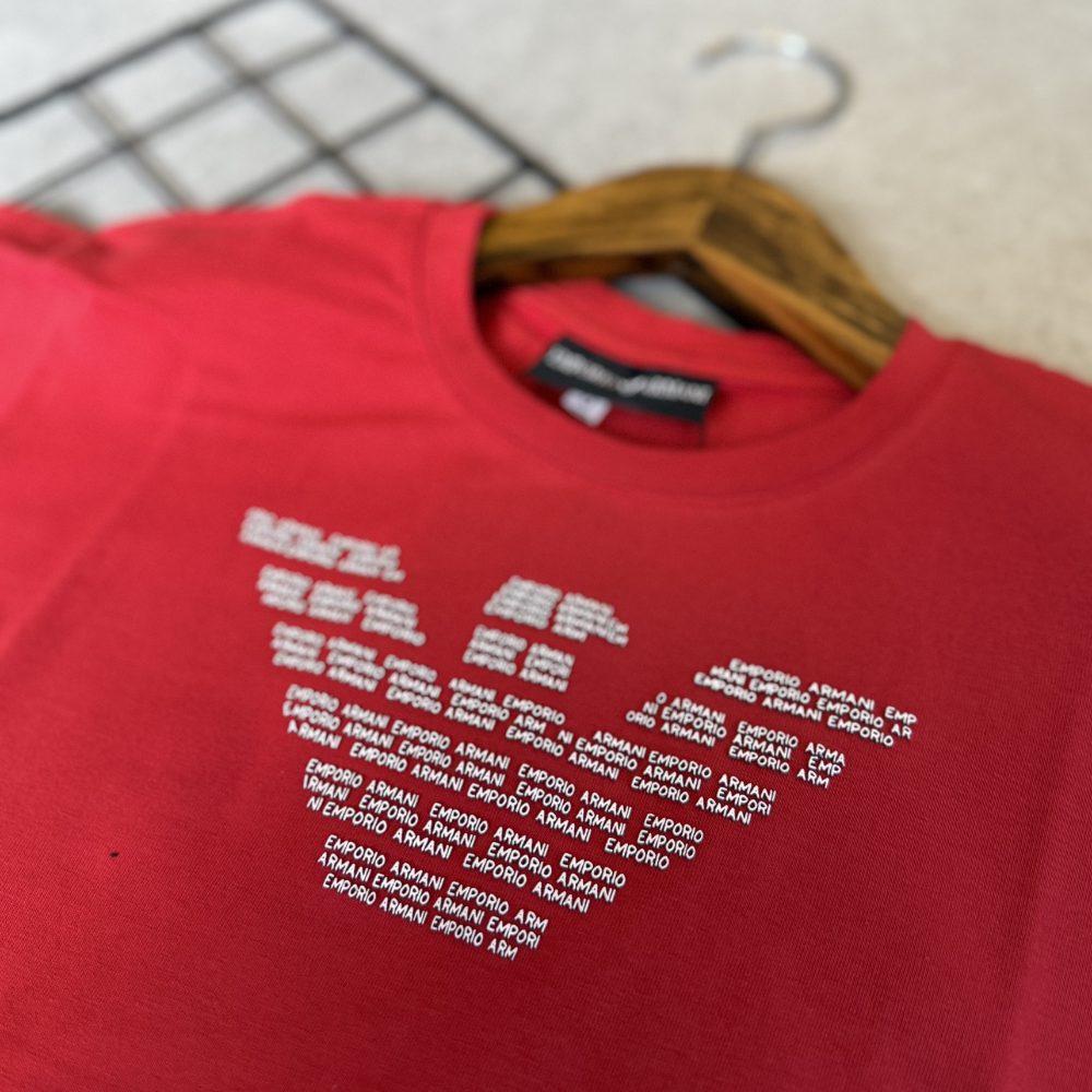 Camiseta Infantil Armani Exchange Manga Curta Colorida