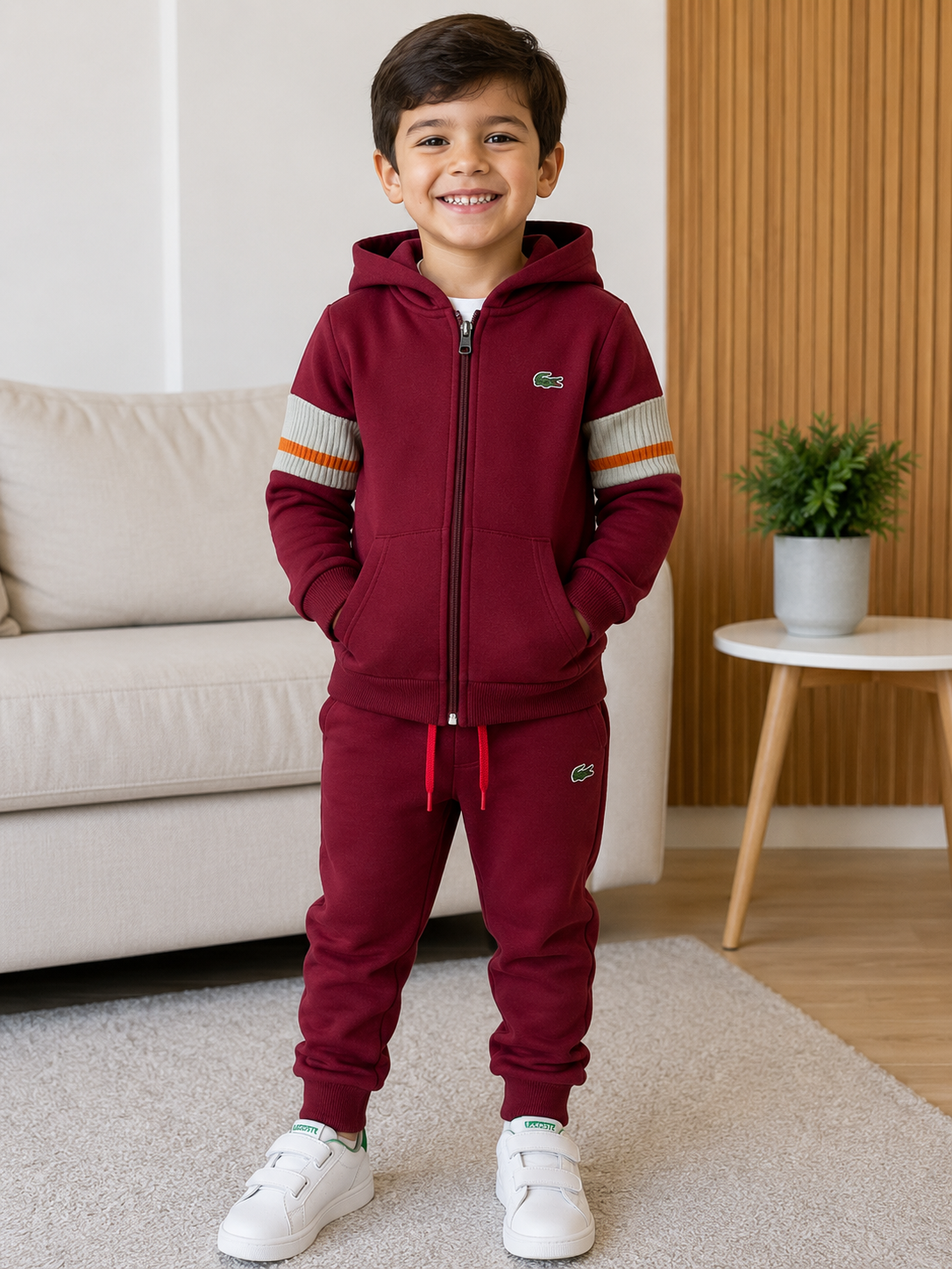 Conjunto Moletom Infantil Bordo