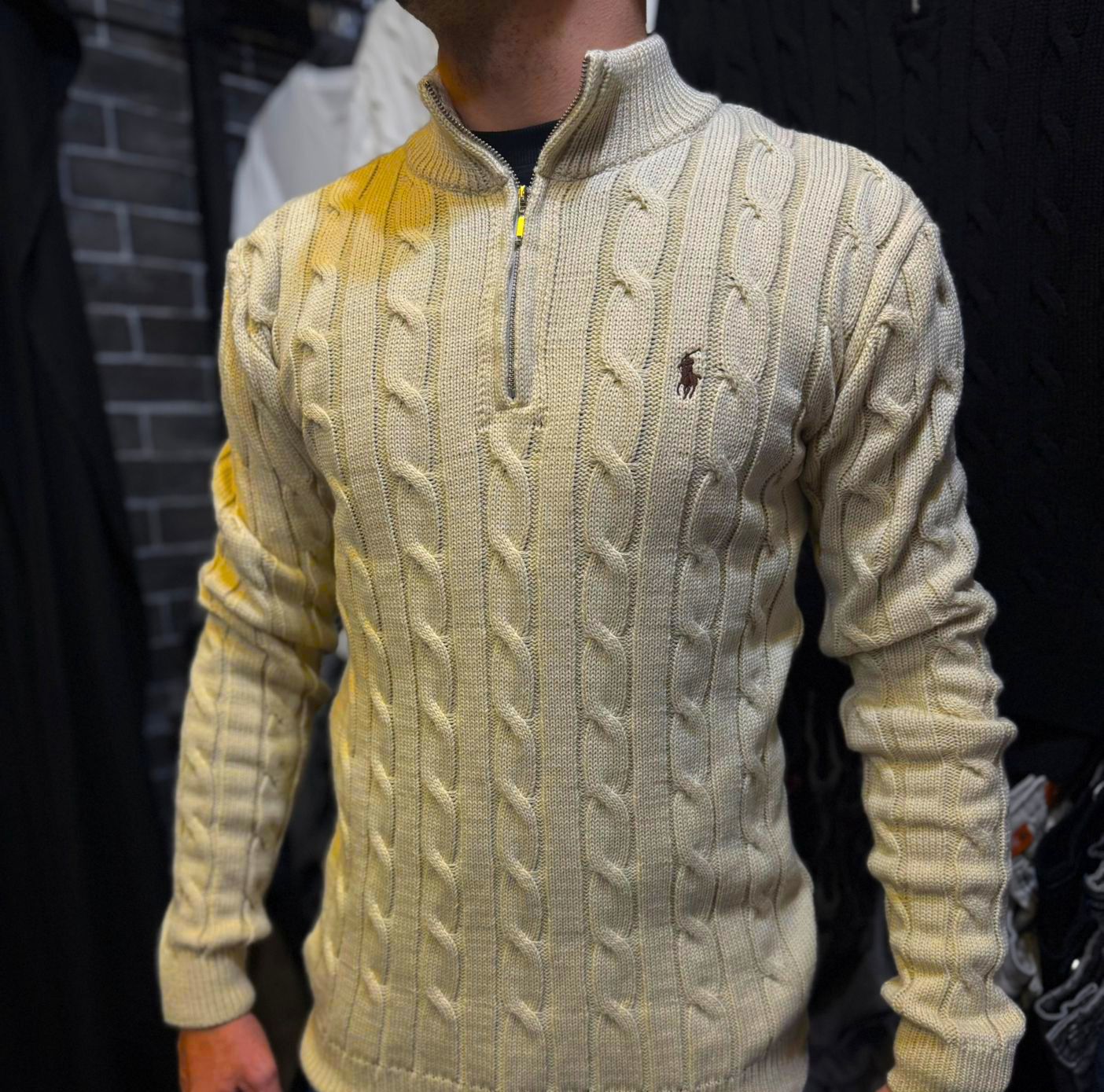 Suéter Tricot Ralph Lauren Bege