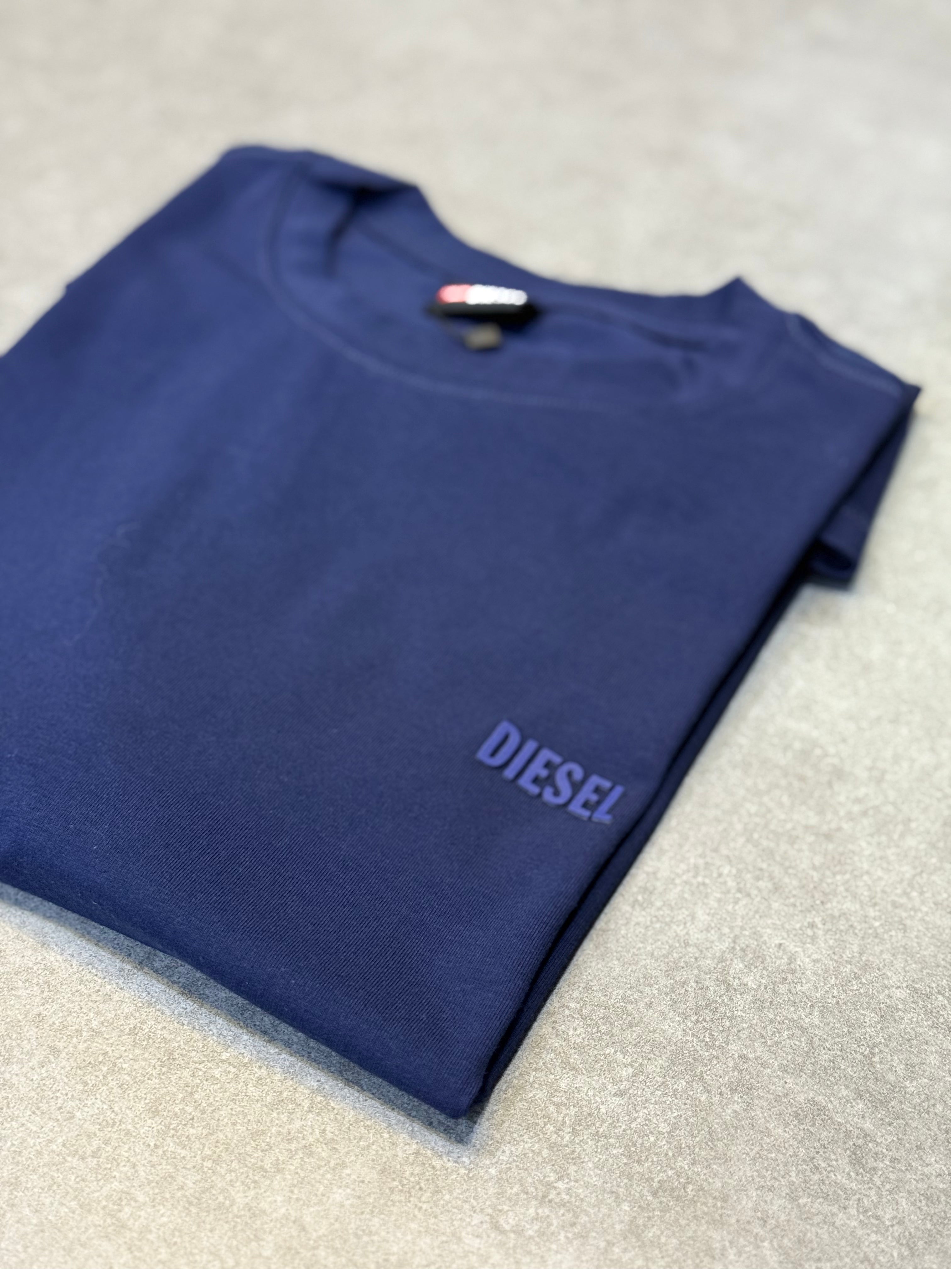 Camiseta Diesel Basica - Azul Marinho
