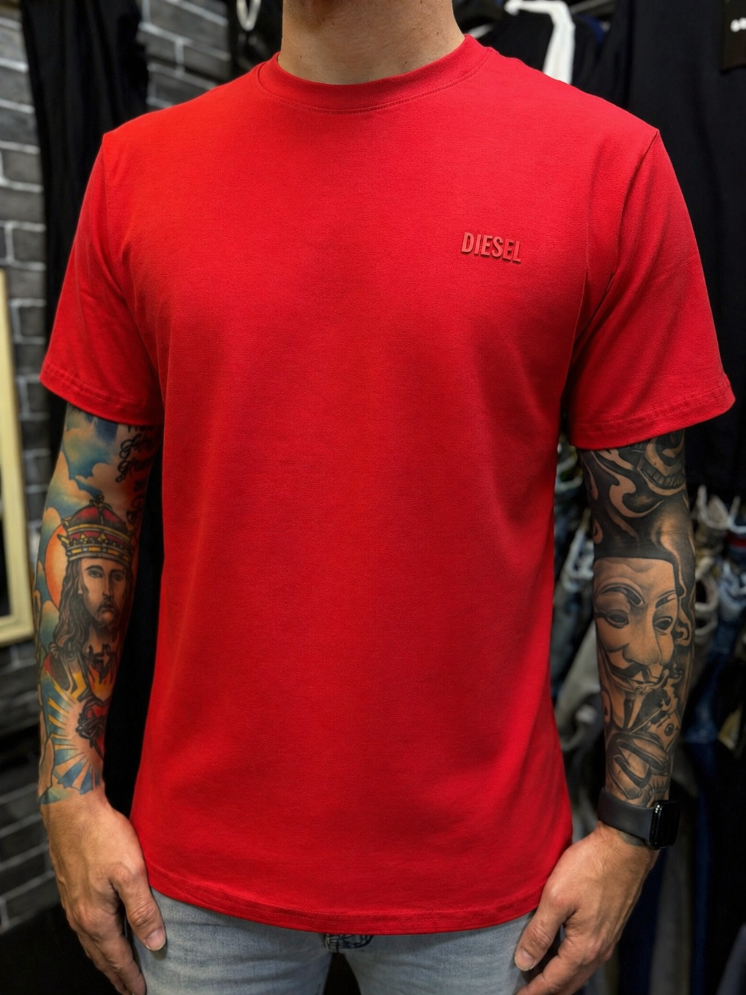 Camiseta Diesel Basica - Vermelha