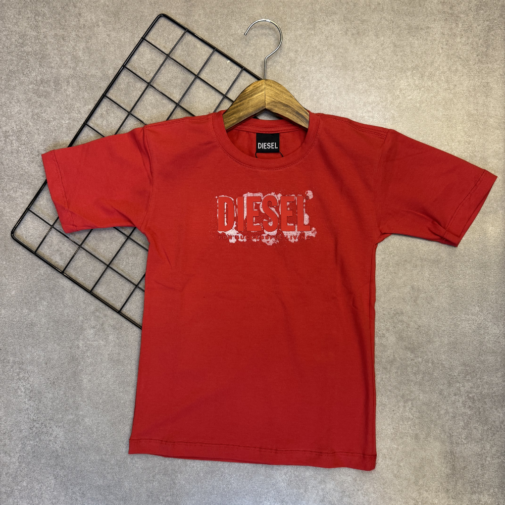Camiseta Infantil Diesel Manga Curta Menino Grife