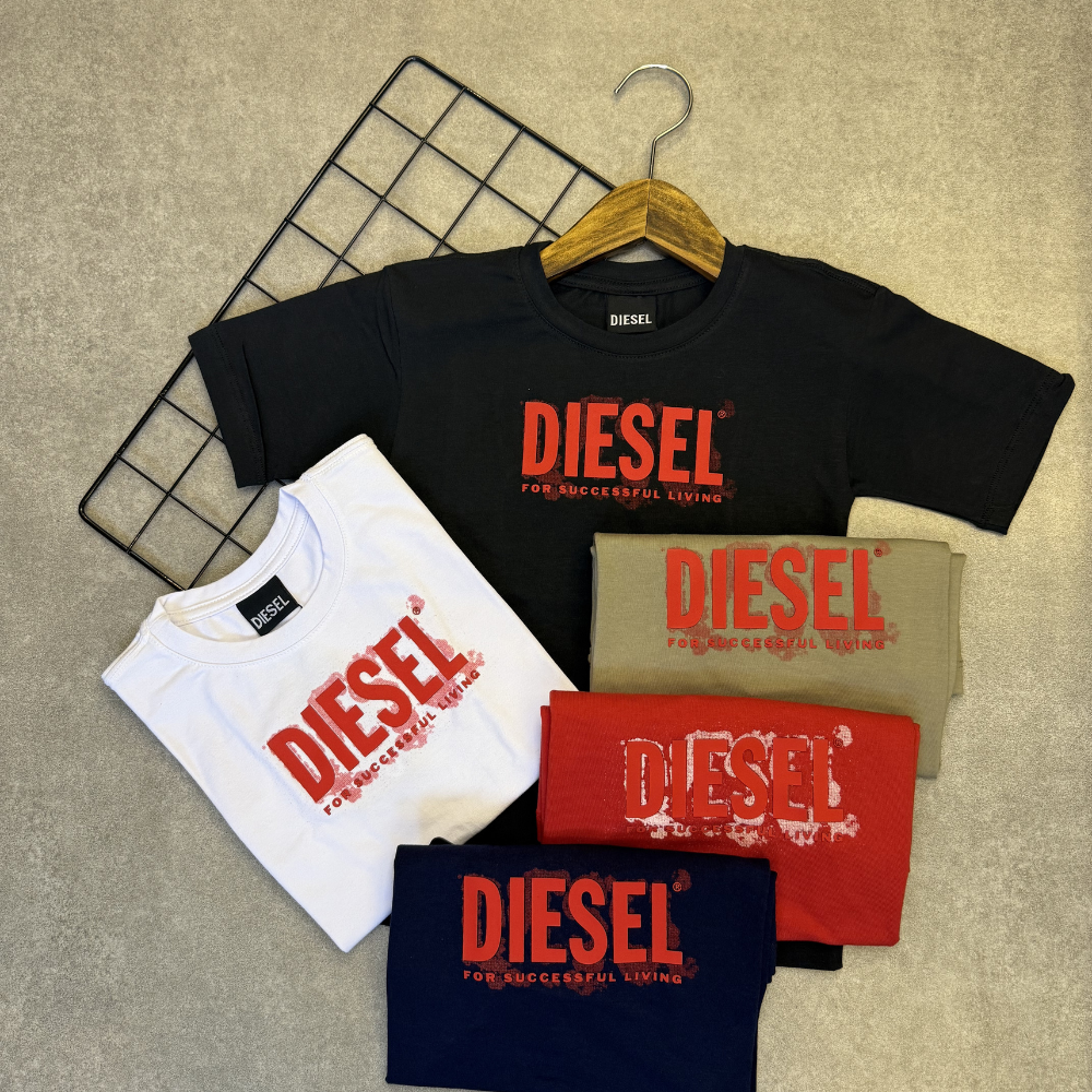 Camiseta Infantil Diesel Manga Curta Menino Grife