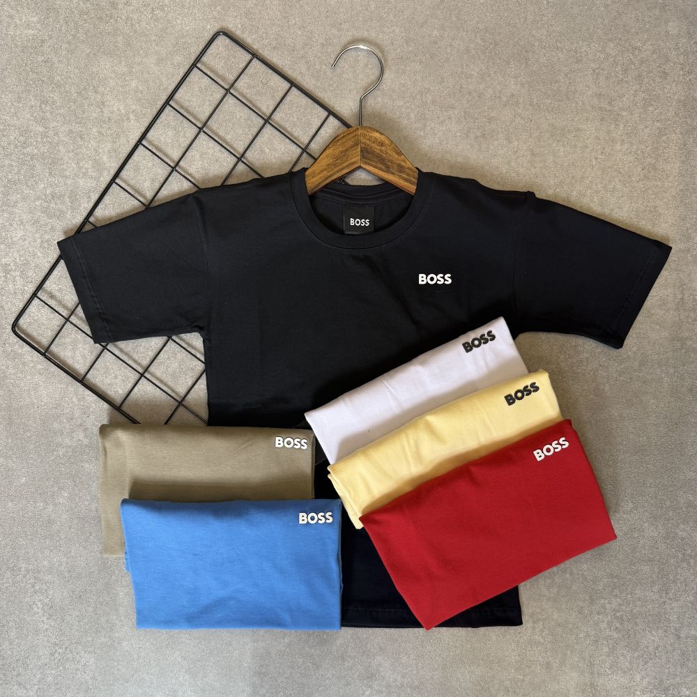 Camiseta Infantil Hugo Boss Manga Curta Kids