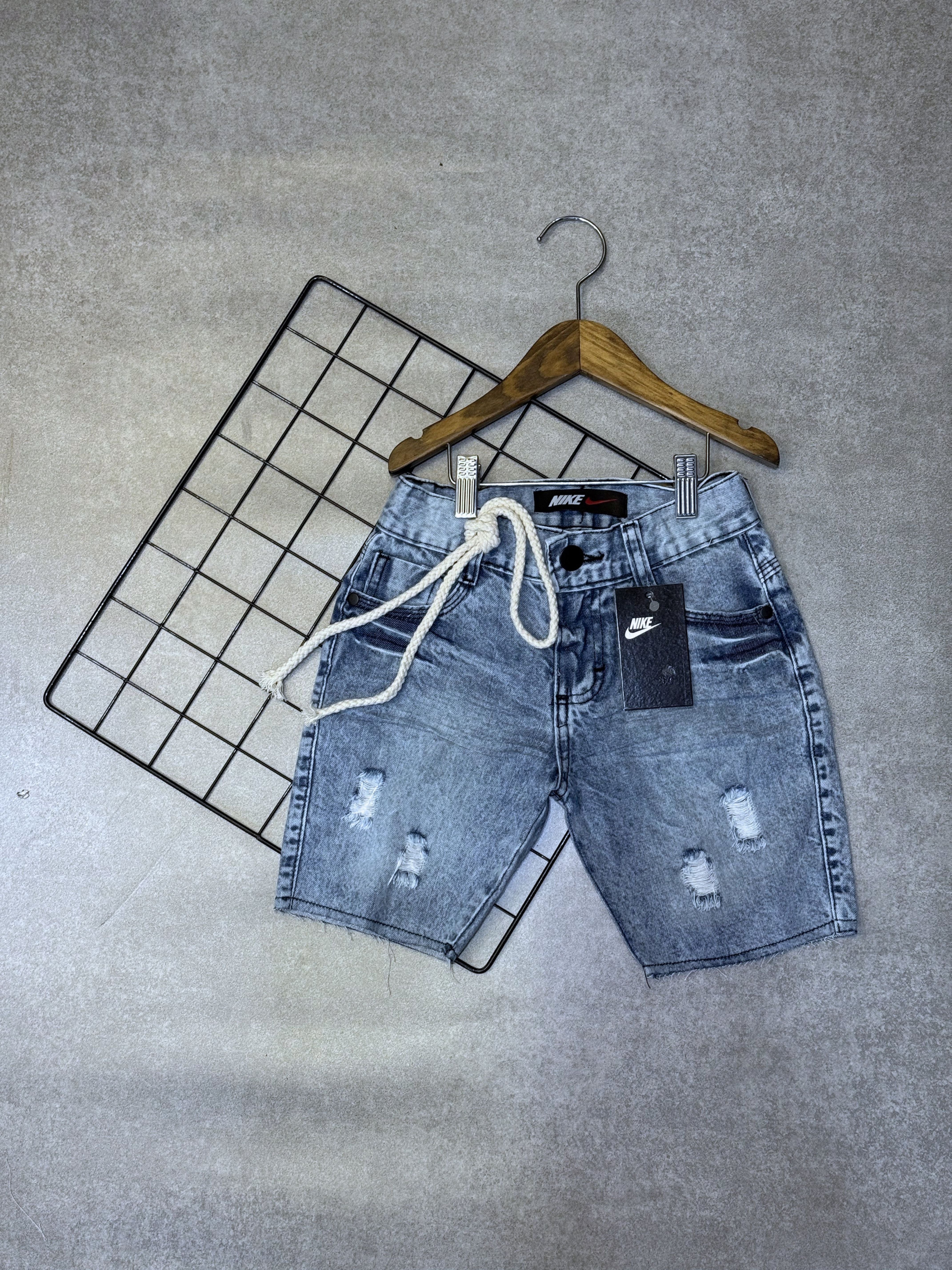 Bermuda Nike Infantil Jeans