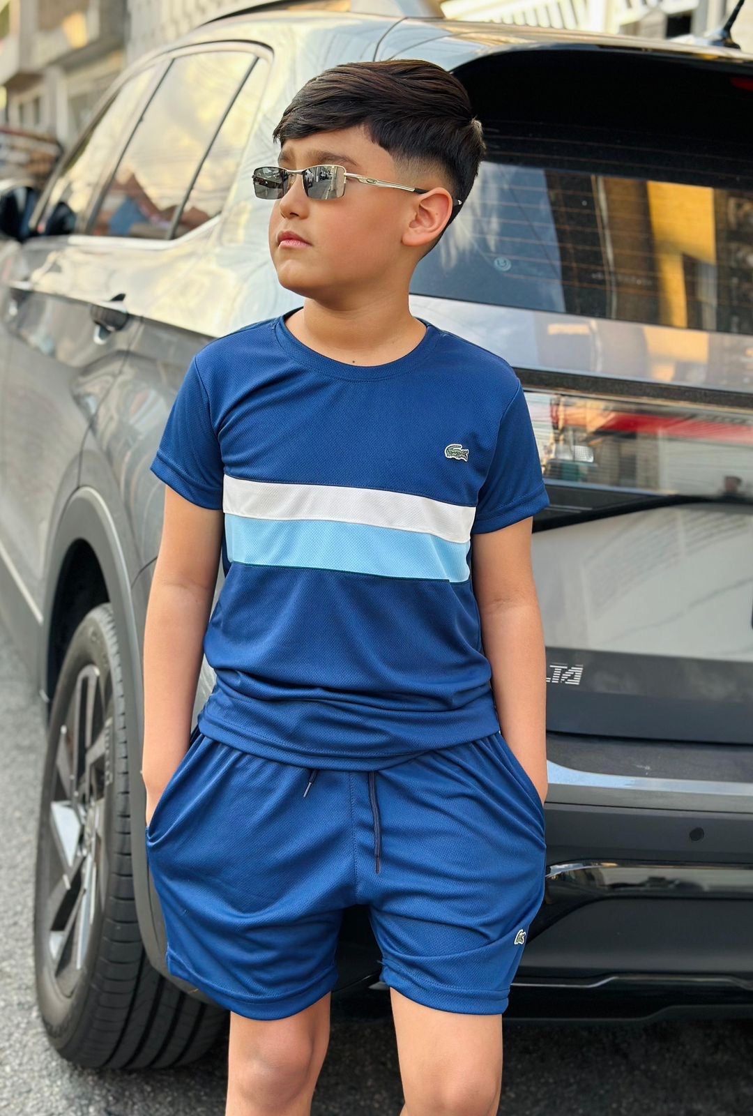 Conjunto Lacoste Dry-fit - Infantil