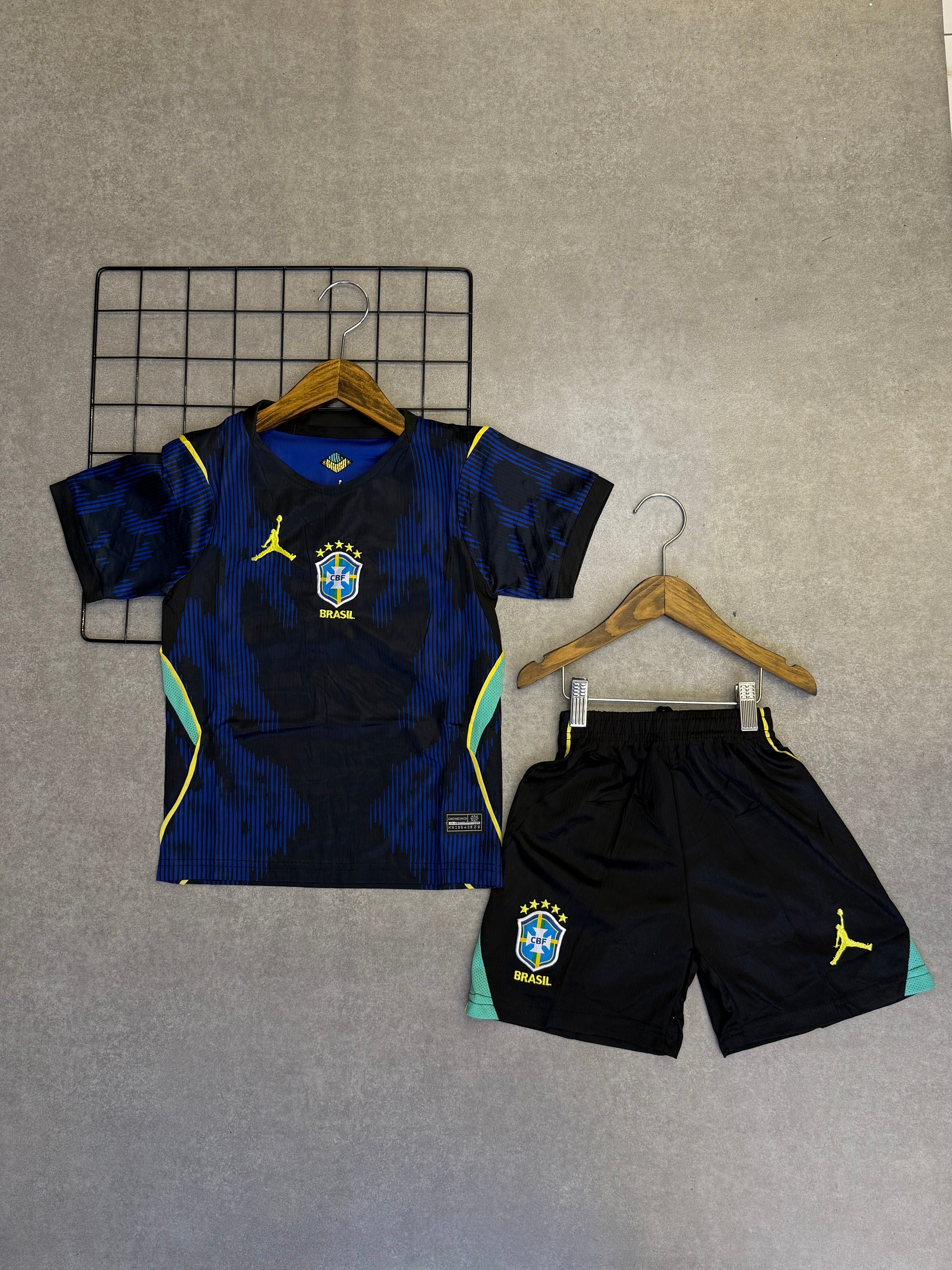 Conjunto Seleção Brasileira Dry-fit 2026 - Infantil Azul