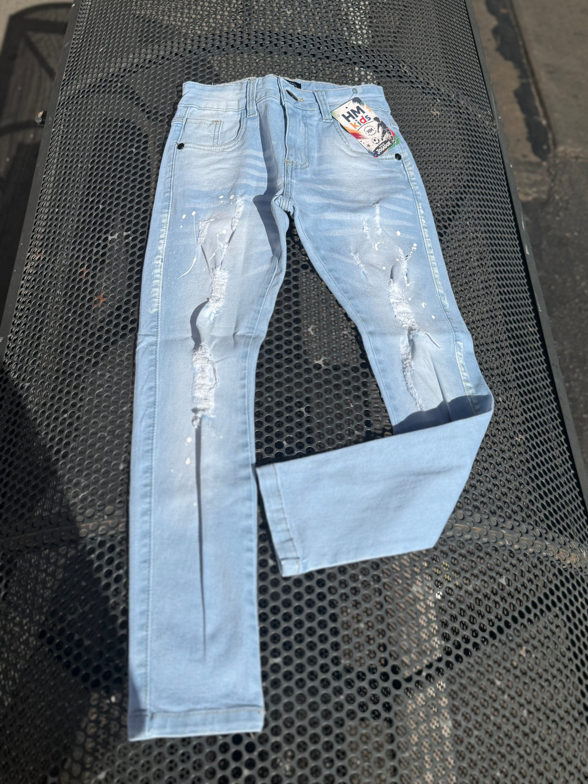 Calça Jeans Jogador Juvenil azul clara