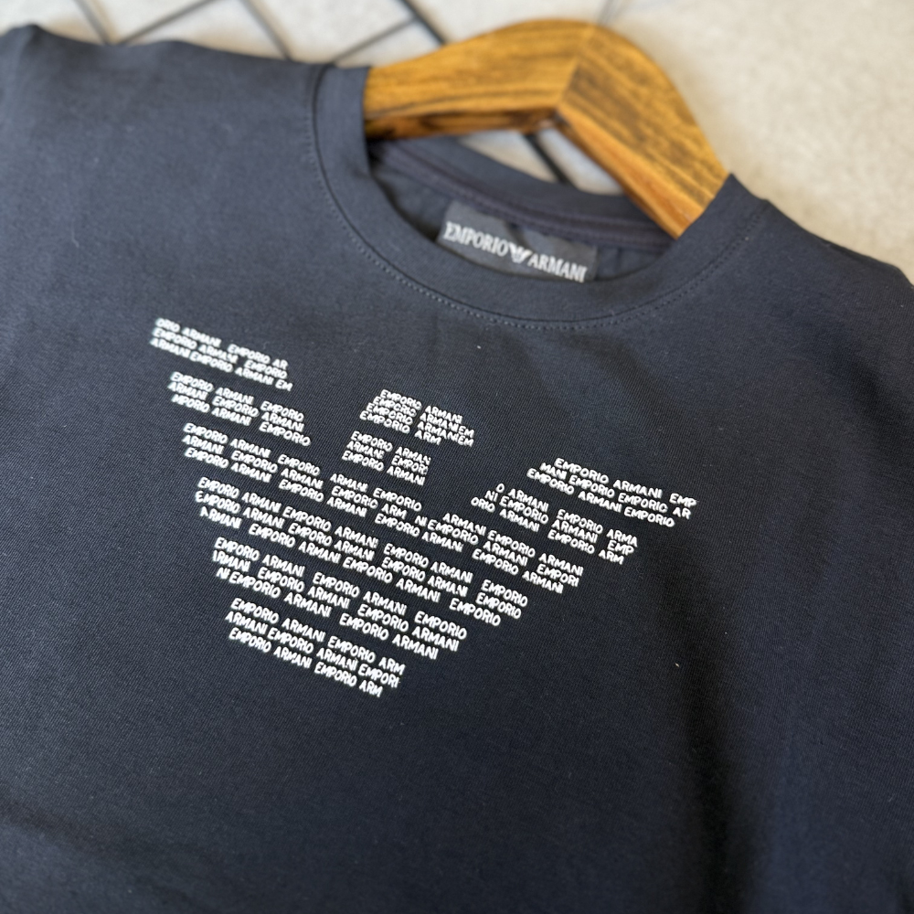 Camiseta Infantil Armani Exchange Manga Curta Colorida