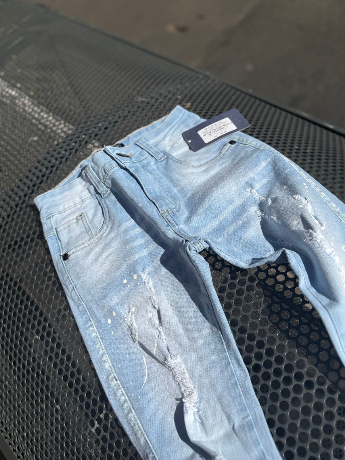 Calça Jeans Jogador Juvenil azul clara
