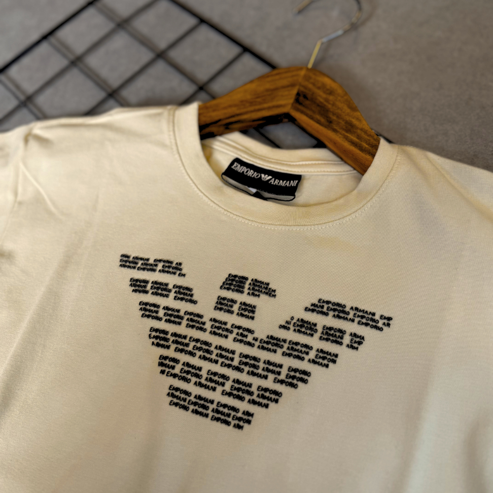 Camiseta Infantil Armani Exchange Manga Curta Colorida