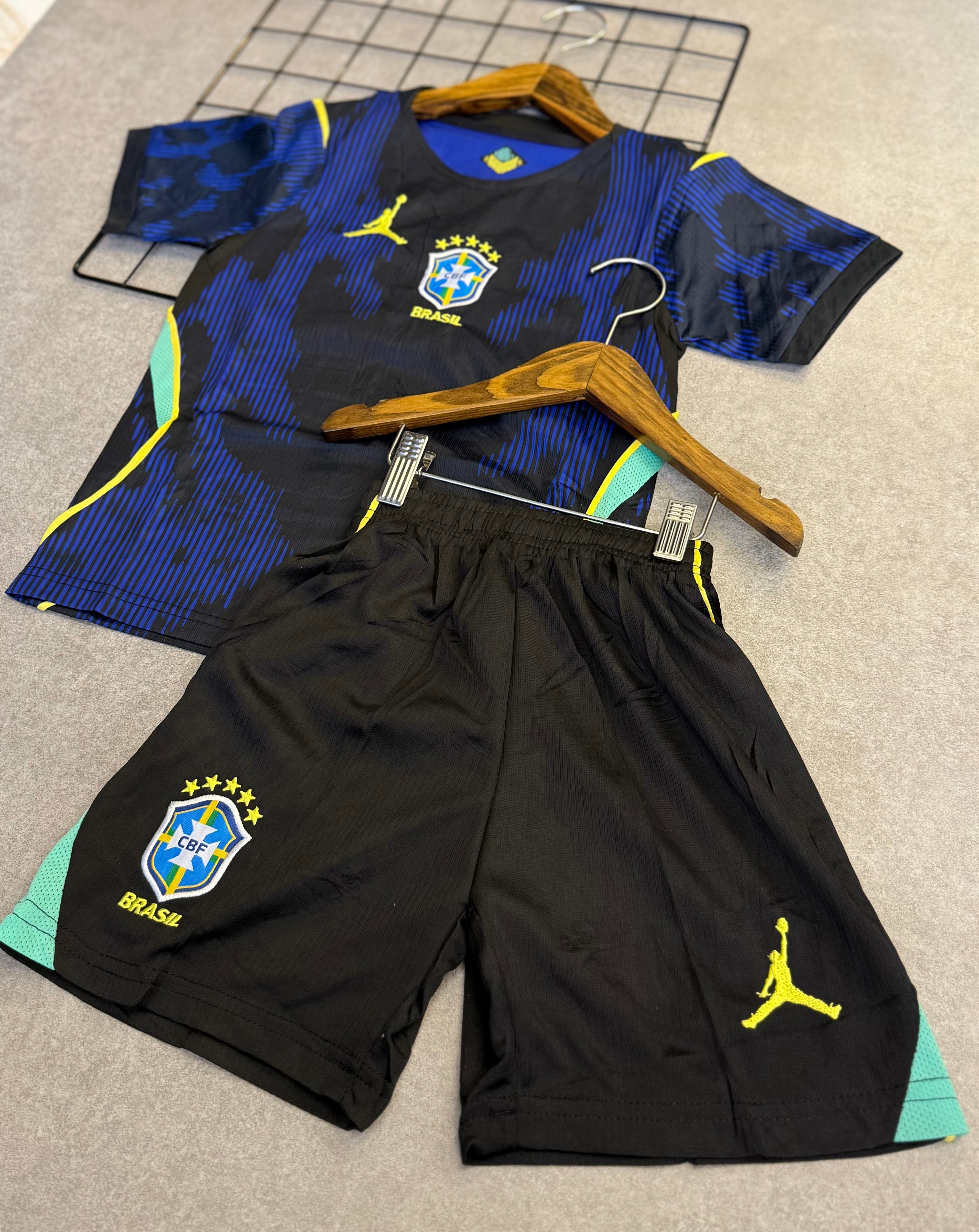 Conjunto Seleção Brasileira Dry-fit 2026 - Infantil Azul