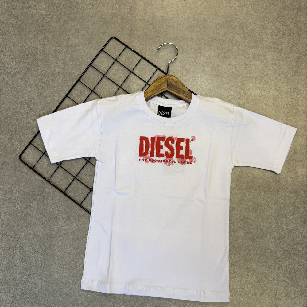 Camiseta Infantil Diesel Manga Curta Menino Grife