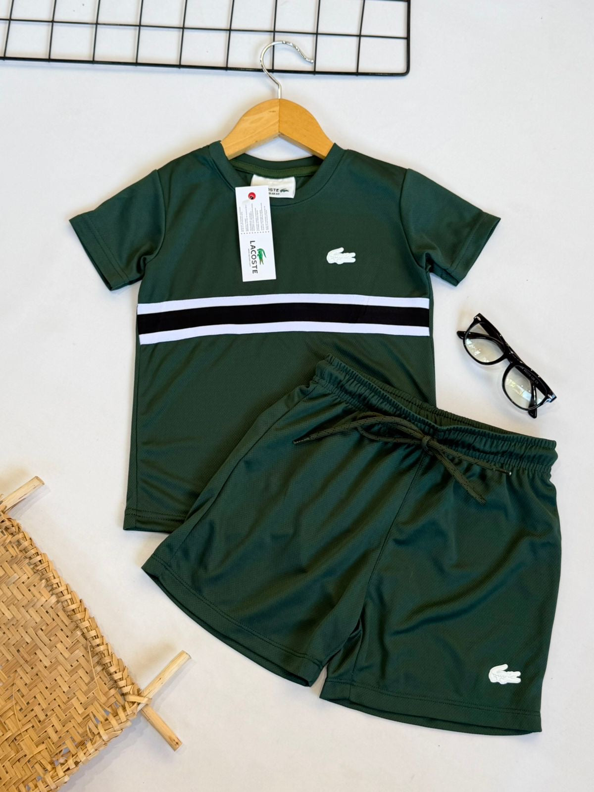 Conjunto Lacoste Dry-fit - Infantil