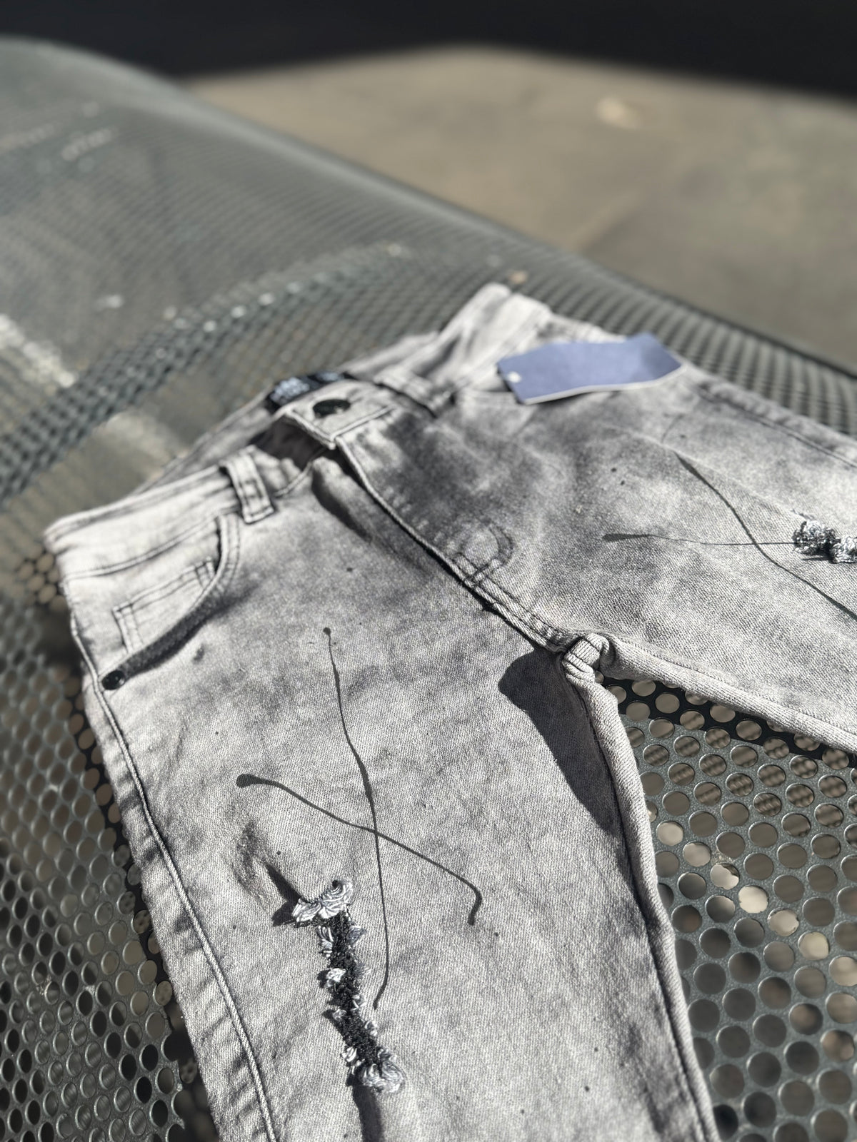 Calça Jeans Jogador Juvenil cinza