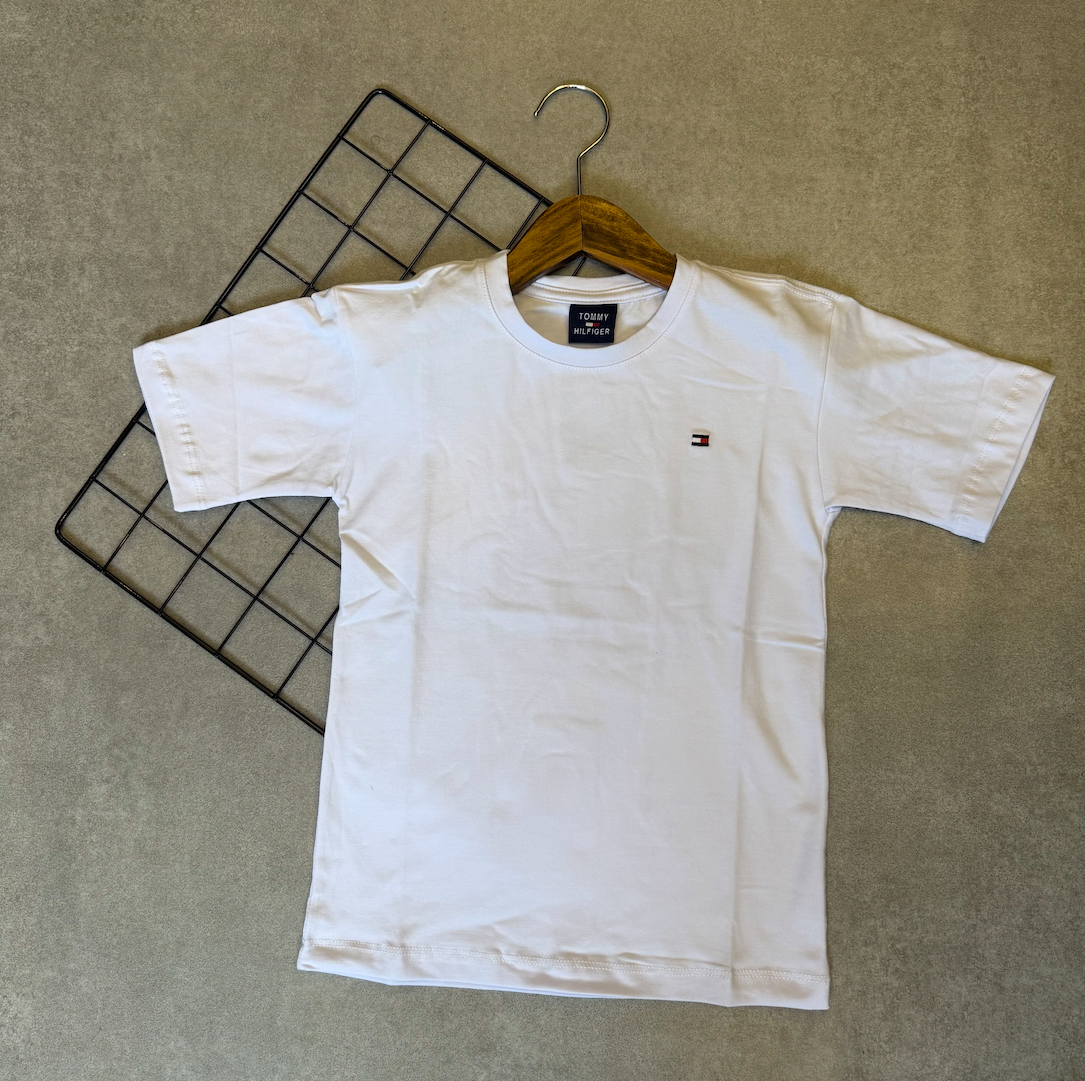 Camiseta Infantil Tommy Hilfiger Logo Clássico Kids